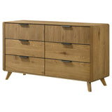 Bennett 6-drawer Bedroom Dresser Cabinet Light Oak - 222903