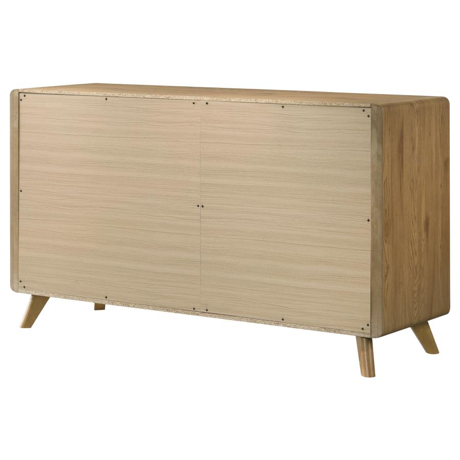 Bennett 6-drawer Bedroom Dresser Cabinet Light Oak - 222903