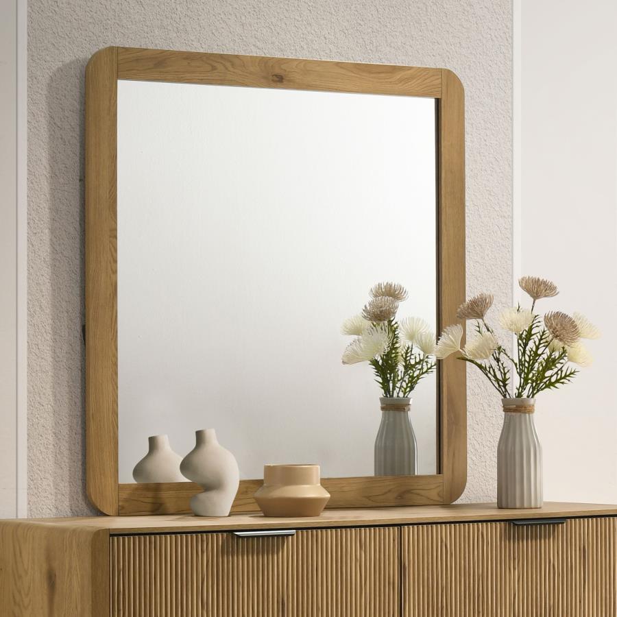 Bennett Bedroom Dresser Mirror Light Oak - 222904