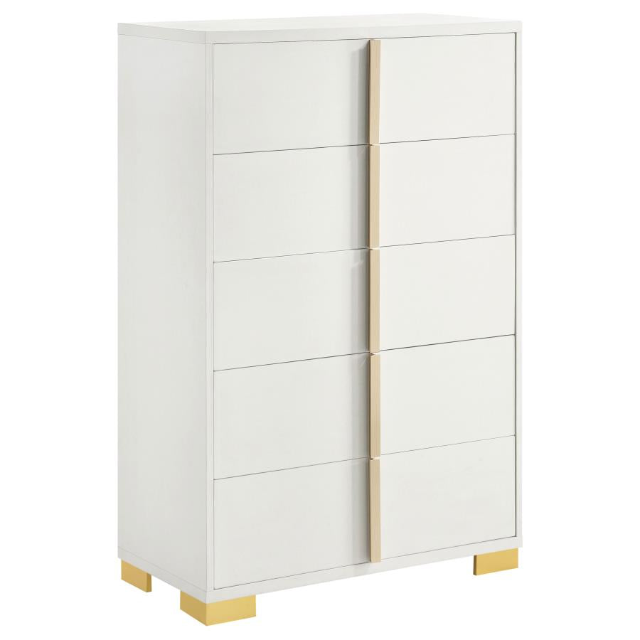 Marceline 5-piece Eastern King Bedroom Set White - 222931KE-S5