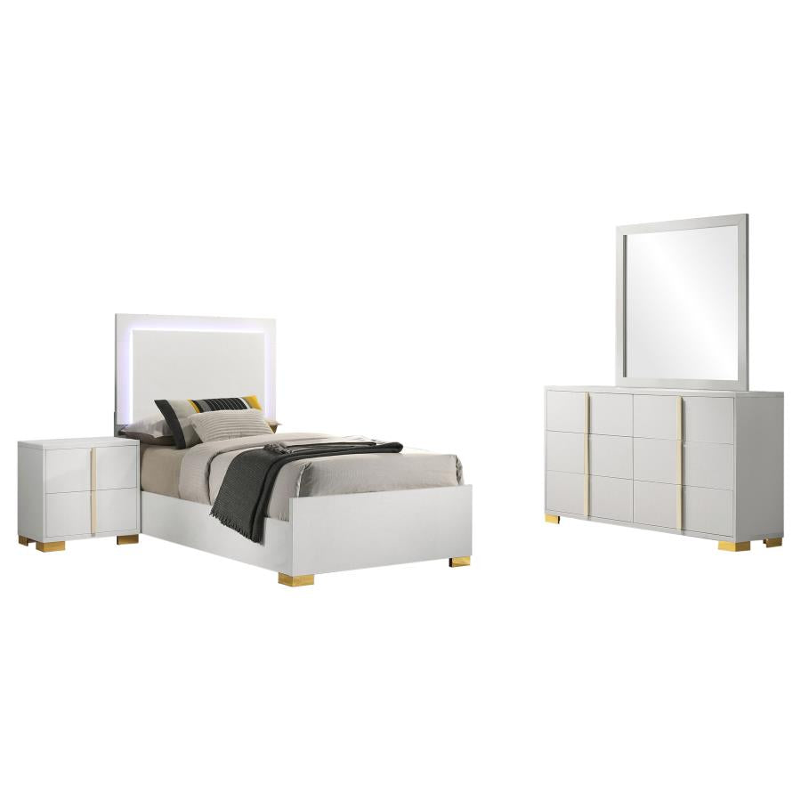 Marceline 4-piece Twin Bedroom Set White - 222931T-S4