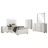 Marceline 5-piece Twin Bedroom Set White - 222931T-S5