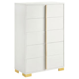 Marceline 5-piece Twin Bedroom Set White - 222931T-S5