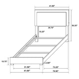 Marceline 5-piece Twin Bedroom Set White - 222931T-S5