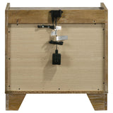 Henderson 1-drawer LED Nightstand Bedside Table Medium Oak - 222972