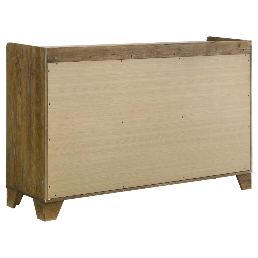 Henderson 6-drawer Bedroom Dresser Cabinet Medium Oak - 222973