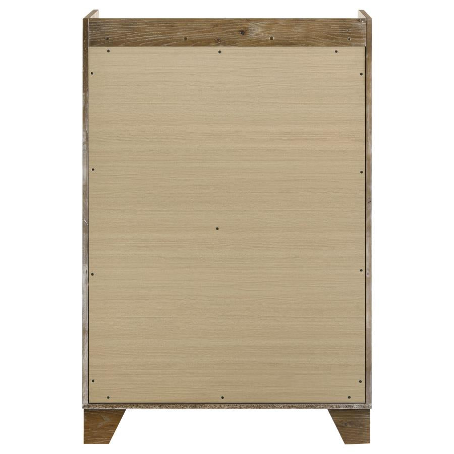 Henderson 5-drawer Bedroom Chest of Drawers Medium Oak - 222975