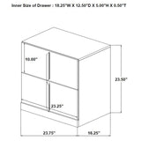 Ines 4-piece Eastern King Bedroom Set Grey and White High Gloss - 223091GRYKE-S4