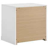 Ines 5-piece Eastern King Bedroom Set Navy and White High Gloss - 223091NVYKE-S5