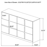 Ines 5-piece Eastern King Bedroom Set Navy and White High Gloss - 223091NVYKE-S5