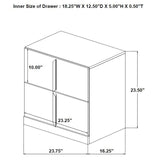 Ines 4-piece Queen Bedroom Set Navy and White High Gloss - 223091NVYQ-S4
