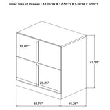 Ines 5-piece Queen Bedroom Set Navy and White High Gloss - 223091NVYQ-S5