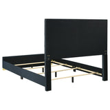 Ines 56-inch Fabric Upholstered Queen Panel Bed Navy - 223091NVYQ