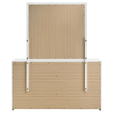 Ines 6-drawer Bedroom Dresser with Mirror White High Gloss - 223093M