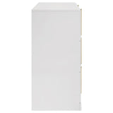 Ines 6-drawer Bedroom Dresser Cabinet White High Gloss - 223093