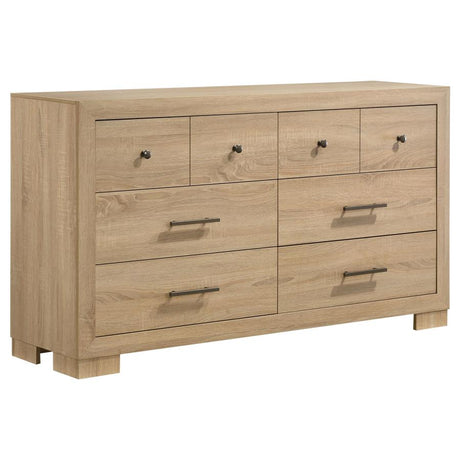 Arielle 5-piece Eastern King Bedroom Set Light Oak - 223111KE-S5