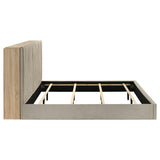 Arielle Eastern King Bookcase Panel Storage Bed Light Oak - 223111KE
