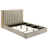 Arielle Queen Bookcase Panel Storage Bed Light Oak - 223111Q
