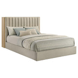 Arielle Queen Bookcase Panel Storage Bed Light Oak - 223111Q