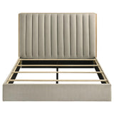 Arielle Queen Bookcase Panel Storage Bed Light Oak - 223111Q