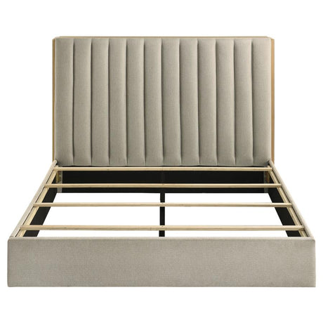 Arielle Queen Bookcase Panel Storage Bed Light Oak - 223111Q