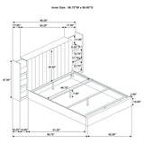Arielle Queen Bookcase Panel Storage Bed Light Oak - 223111Q