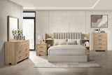 Arielle Queen Bookcase Panel Storage Bed Light Oak - 223111Q