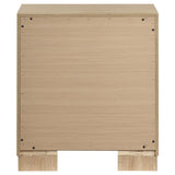 Arielle 2-drawer Bedroom Nightstand with Casters Light Oak - 223112