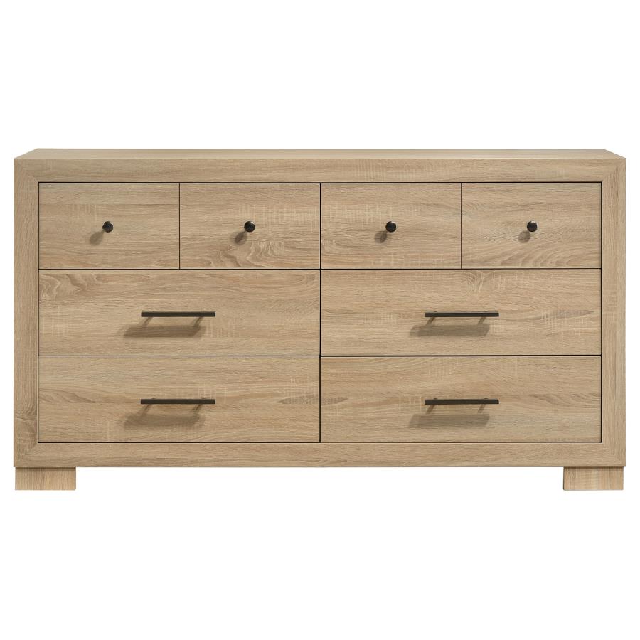 Arielle 6-drawer Bedroom Dresser Cabinet Light Oak - 223113