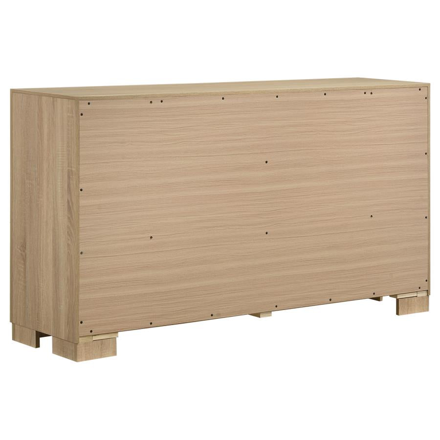 Arielle 6-drawer Bedroom Dresser Cabinet Light Oak - 223113