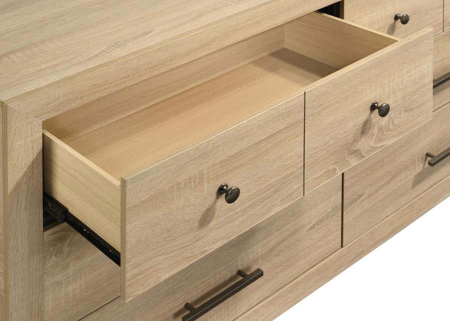 Arielle 6-drawer Bedroom Dresser Cabinet Light Oak - 223113