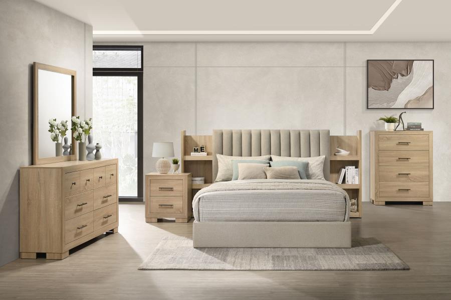 Arielle 6-drawer Bedroom Dresser Cabinet Light Oak - 223113