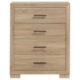 Arielle 4-drawer Bedroom Chest of Drawers Light Oak - 223115