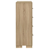 Arielle 4-drawer Bedroom Chest of Drawers Light Oak - 223115