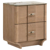 Leanne 4-piece Eastern King Bedroom Set Light Oak - 223131KE-S4