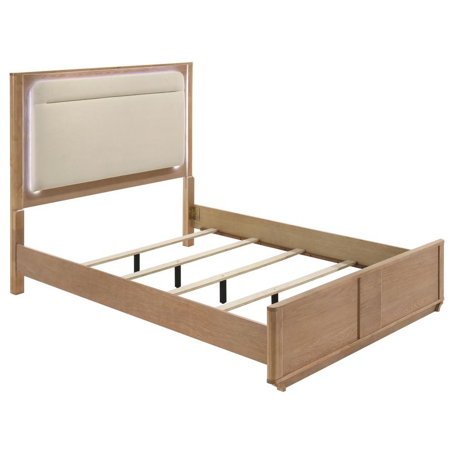 Leanne 4-piece Queen Bedroom Set Light Oak - 223131Q-S4