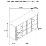 Leanne 4-piece Queen Bedroom Set Light Oak - 223131Q-S4