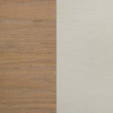 Leanne Queen LED Panel Bed Off White and Light Oak - 223131Q