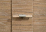 Leanne 6-drawer Sinter Stone Top Dresser and Mirror Light Oak - 223133M