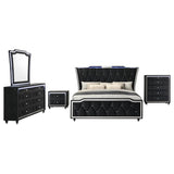 Lorient 5-piece California King Bedroom Set Black - 223161KW-S5