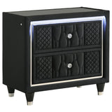 Lorient 4-piece Queen Bedroom Set Black - 223161Q-S4B
