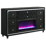 Lorient 4-piece Queen Bedroom Set Black - 223161Q-S4B