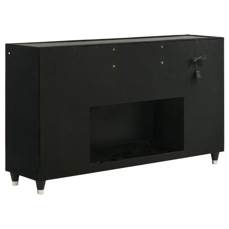 Lorient 4-piece Queen Bedroom Set Black - 223161Q-S4B