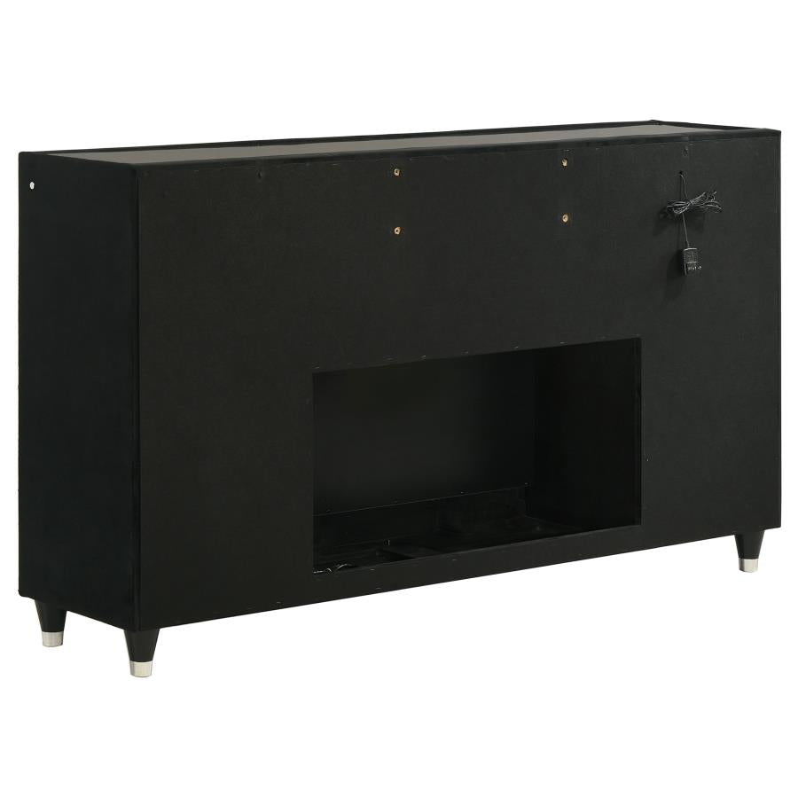 Lorient 5-piece Queen Bedroom Set Black - 223161Q-S5B