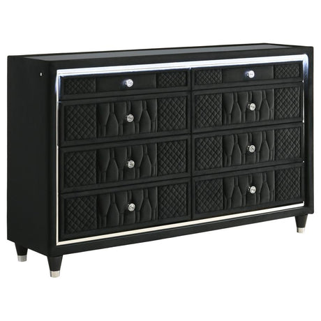 Lorient 5-piece Queen Bedroom Set Black - 223161Q-S5