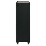 Lorient 5-drawer LED Chest of Drawers Black - 223165