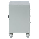 Gunnison 2-drawer Nightstand Silver Metallic - 223212