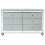 Gunnison 6-drawer Dresser Silver Metallic - 223213