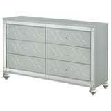 Gunnison 6-drawer Dresser Silver Metallic - 223213