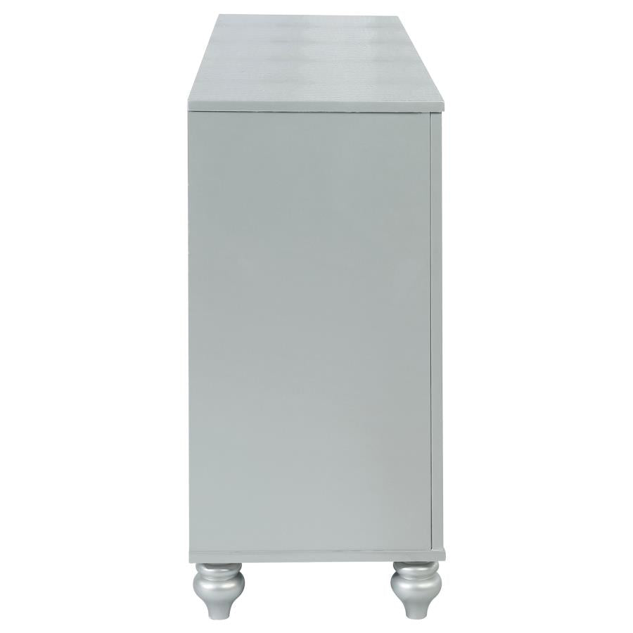 Gunnison 6-drawer Dresser Silver Metallic - 223213